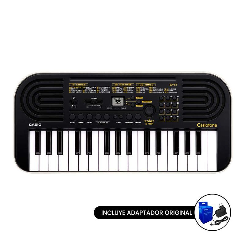 CASIO - Órgano Electrónico - CASIO - SA-51H2-ADAP - Negro