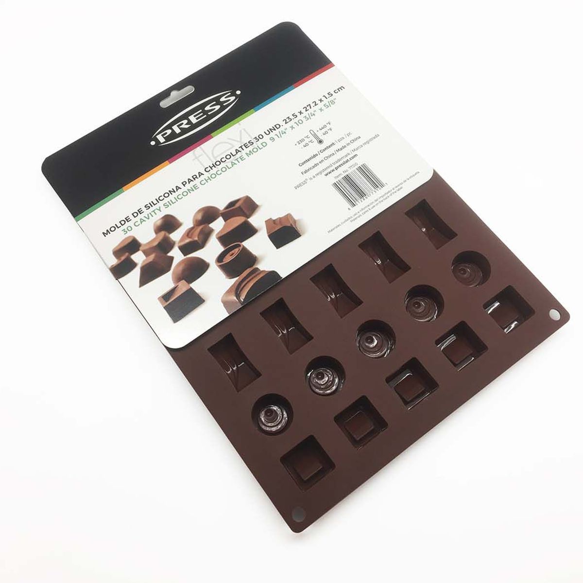 PRESS - Molde de Silicona 30 und 23.5 x 27.2 x 1.5 cm Línea Silicona - PRESS