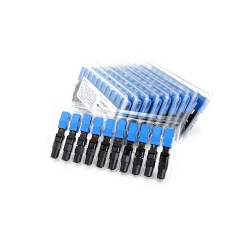 GENERICO - Caja x 100 conector rápido Fibra óptica SC/UPC SM 0.3dB FTTH 60mm