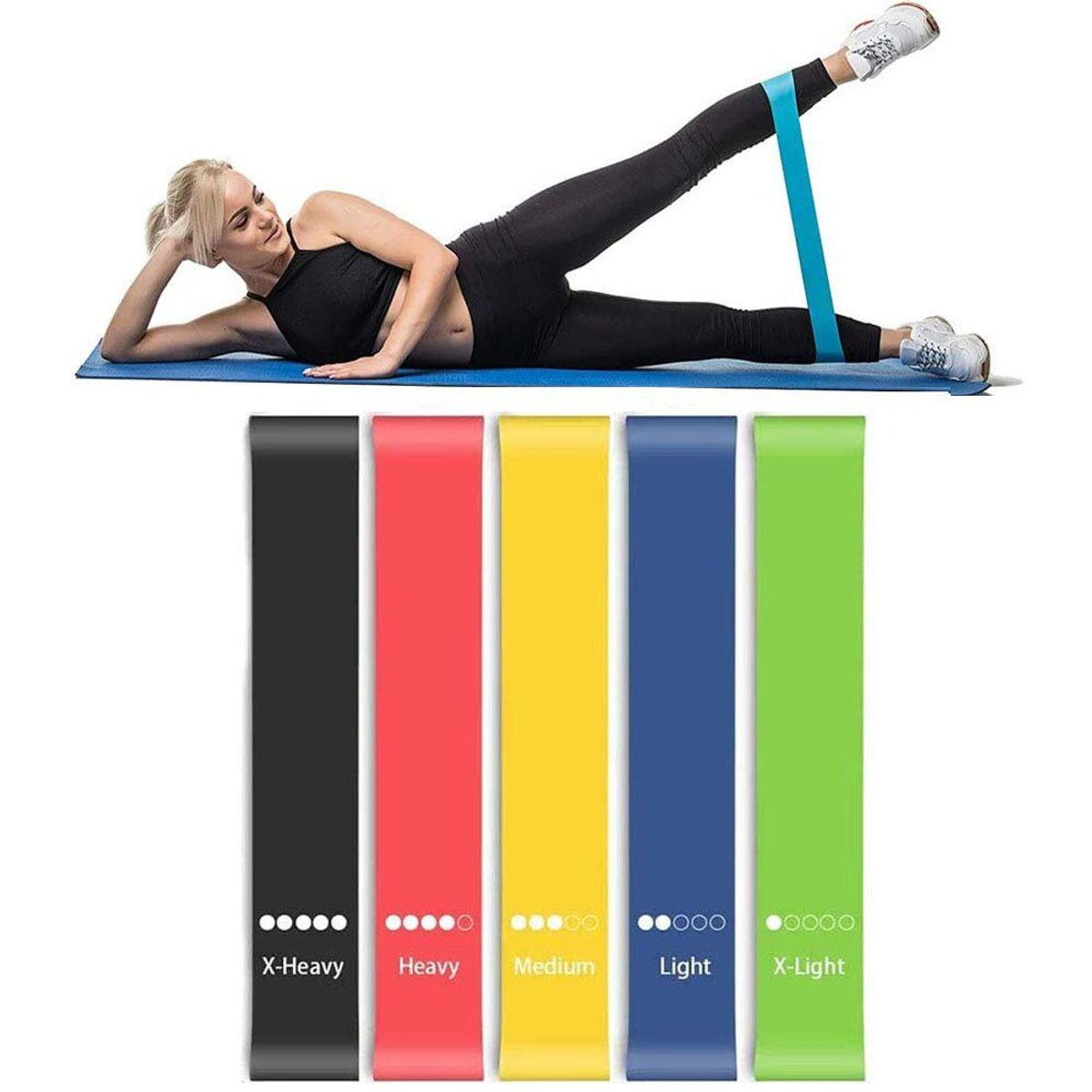 GENERICO - Bandas Elásticas 5 Niveles de Resistencia