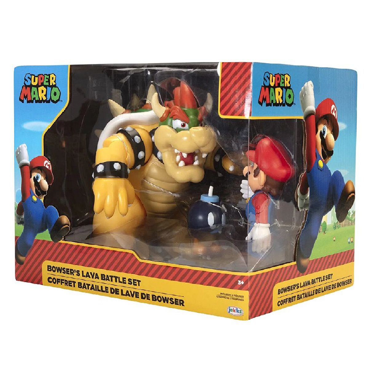 JAKKS PACIFIC - Super Mario Bros - Diorama Mario vs Cuppa Bowser