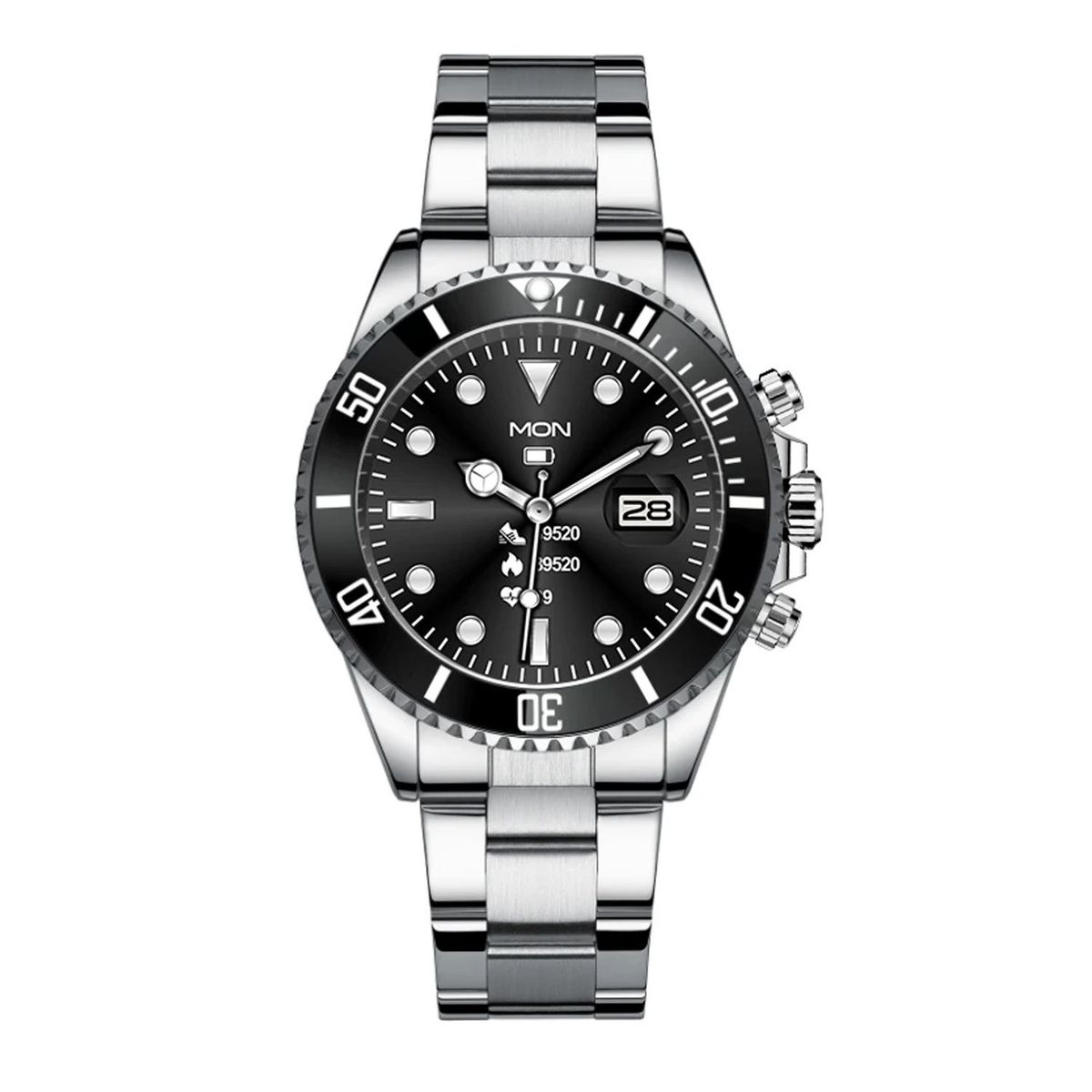 GENERICO - Smartwatch Multifunción Diseño Elegante con correa de acero AW12