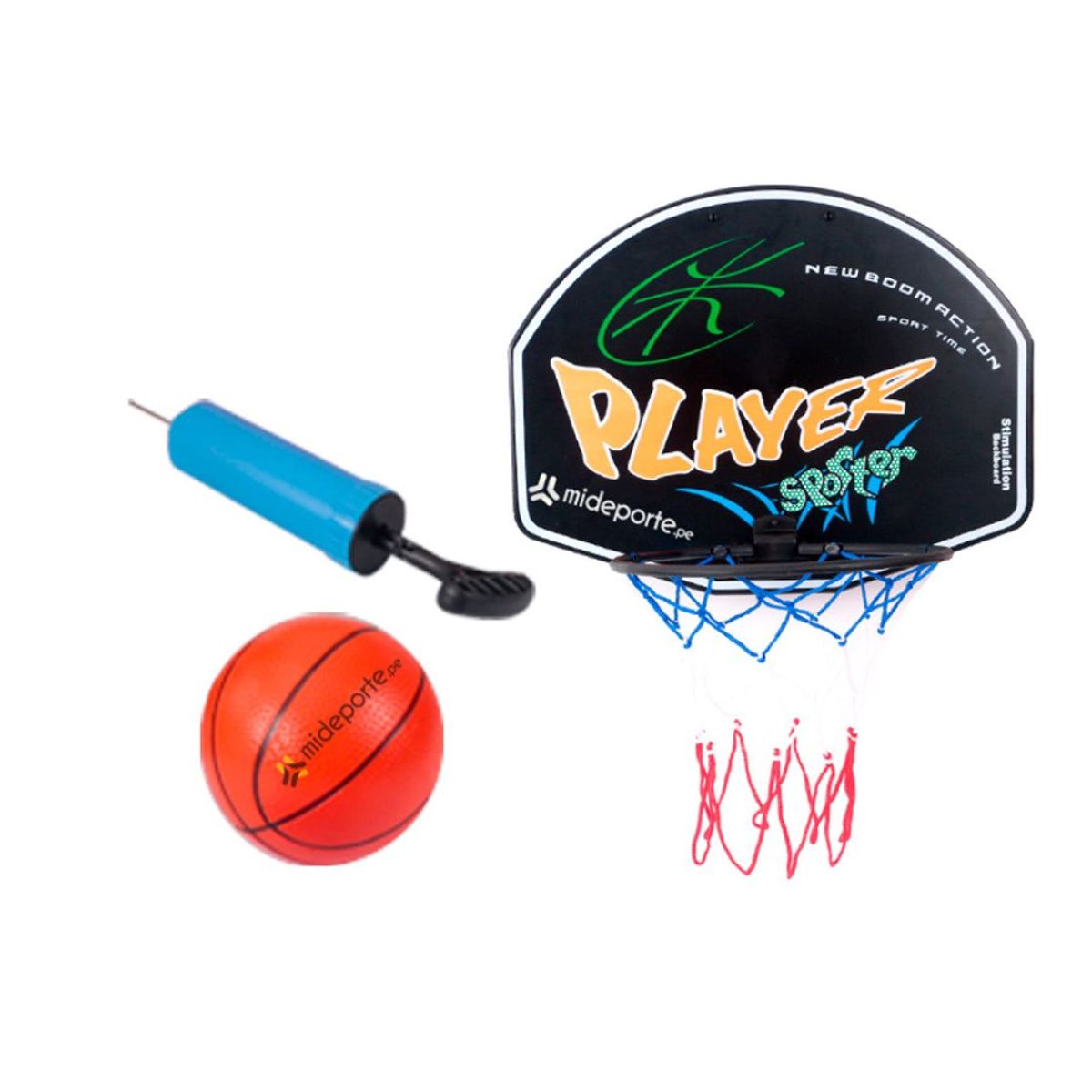 GENERICO - TABLERO PARA BASKET KIDS SET COMPLETO