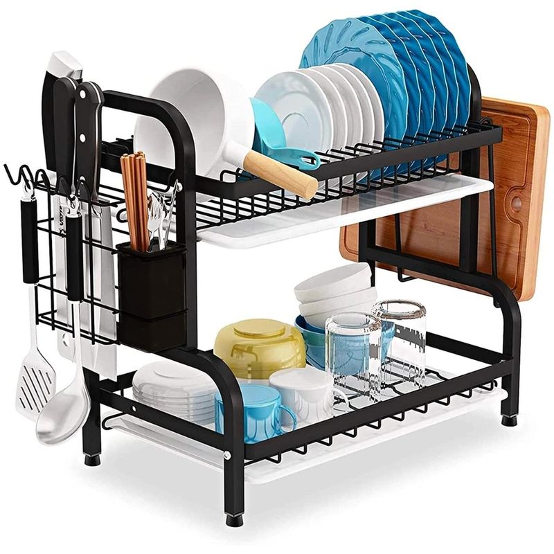MINARI - Estante Organizador y Escurridor de Platos Cocina Porta Cubiertos 17E