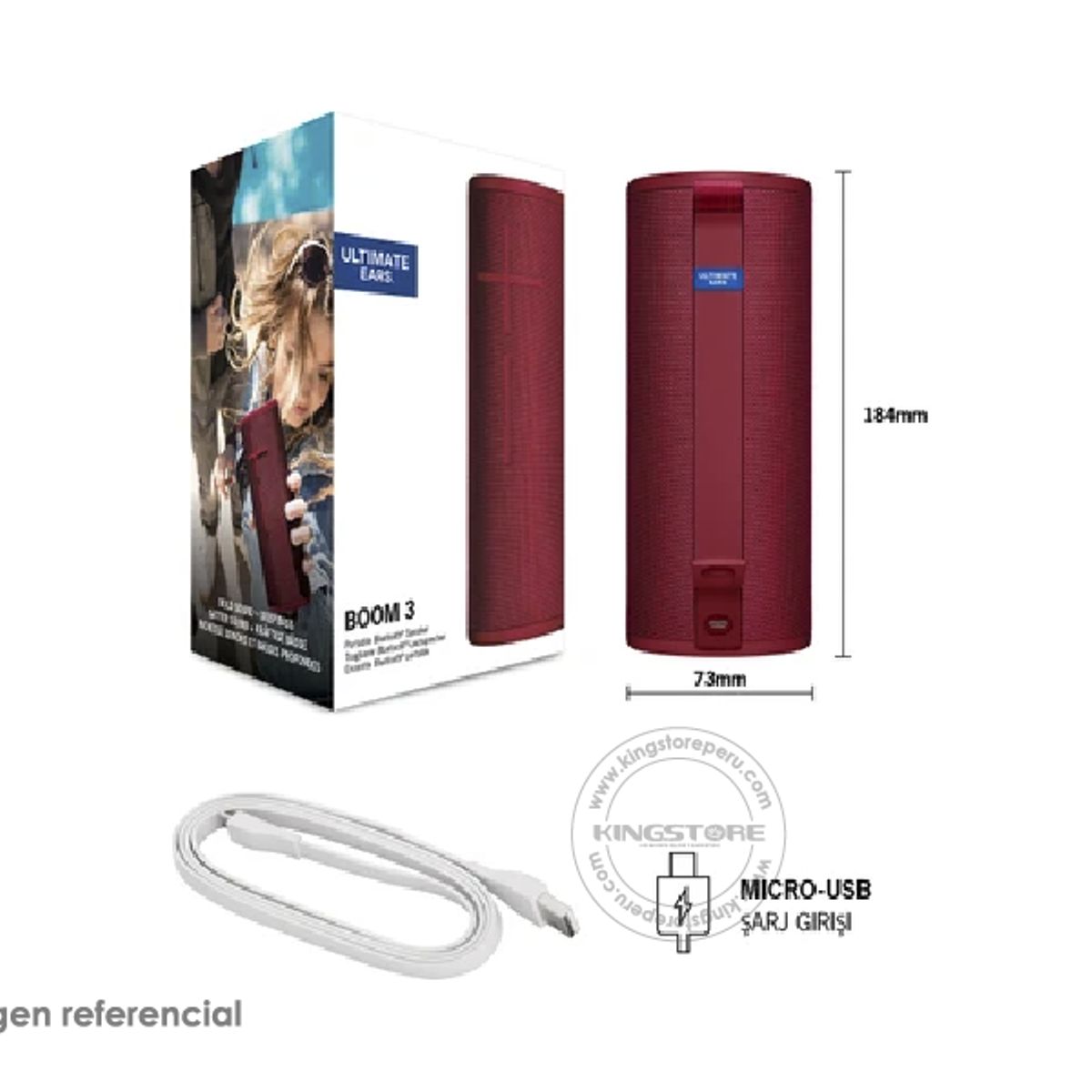 ULTIMATE EARS - Parlante Ultimate Ears BOOM 3 Bluetooth Ultravioleta