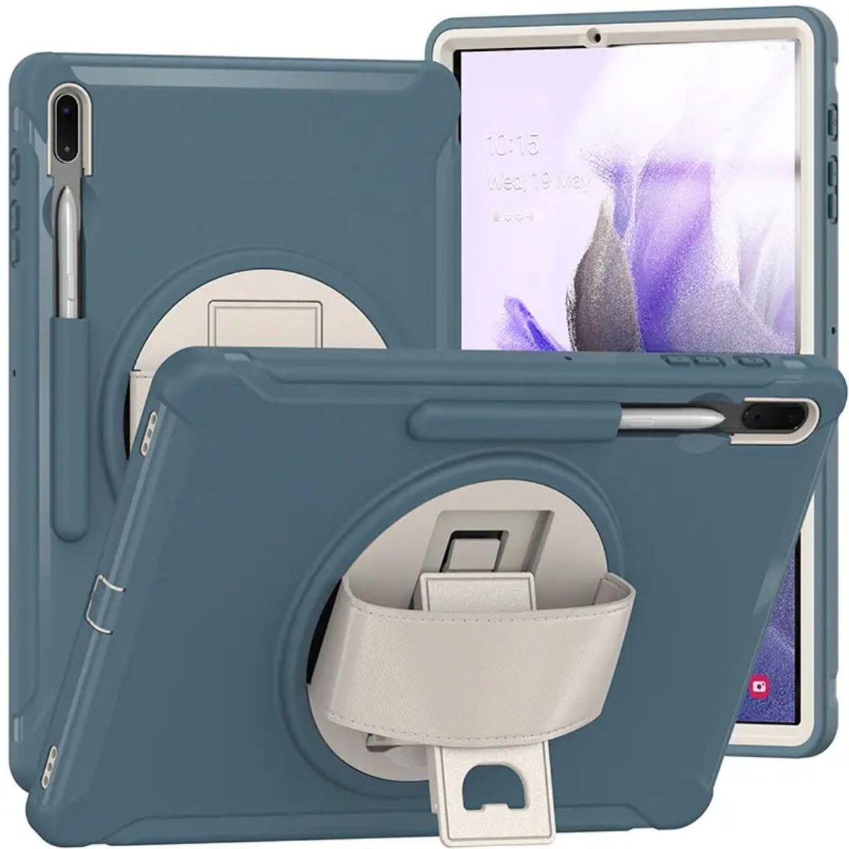 GENERICO - Funda  Armor para Tablet Samsung Tab S7 Plus 12.4" SM-T970 Acero