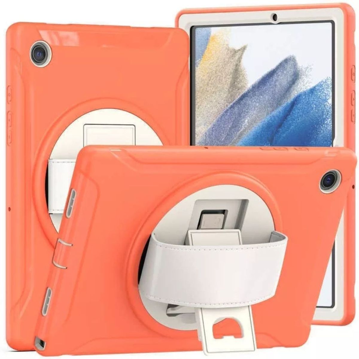 GENERICO - Funda Protector Armor para Tablet Samsung A8 10,5 SM-X200/X205 Naranja