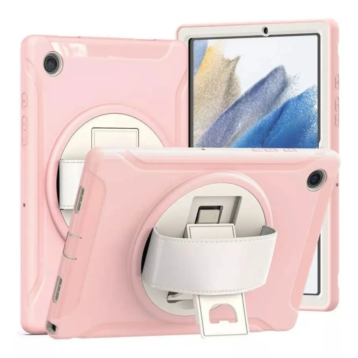 GENERICO - Funda Protector Armor para Tablet Samsung A8 10,5 SM-X200/X205 Rosado