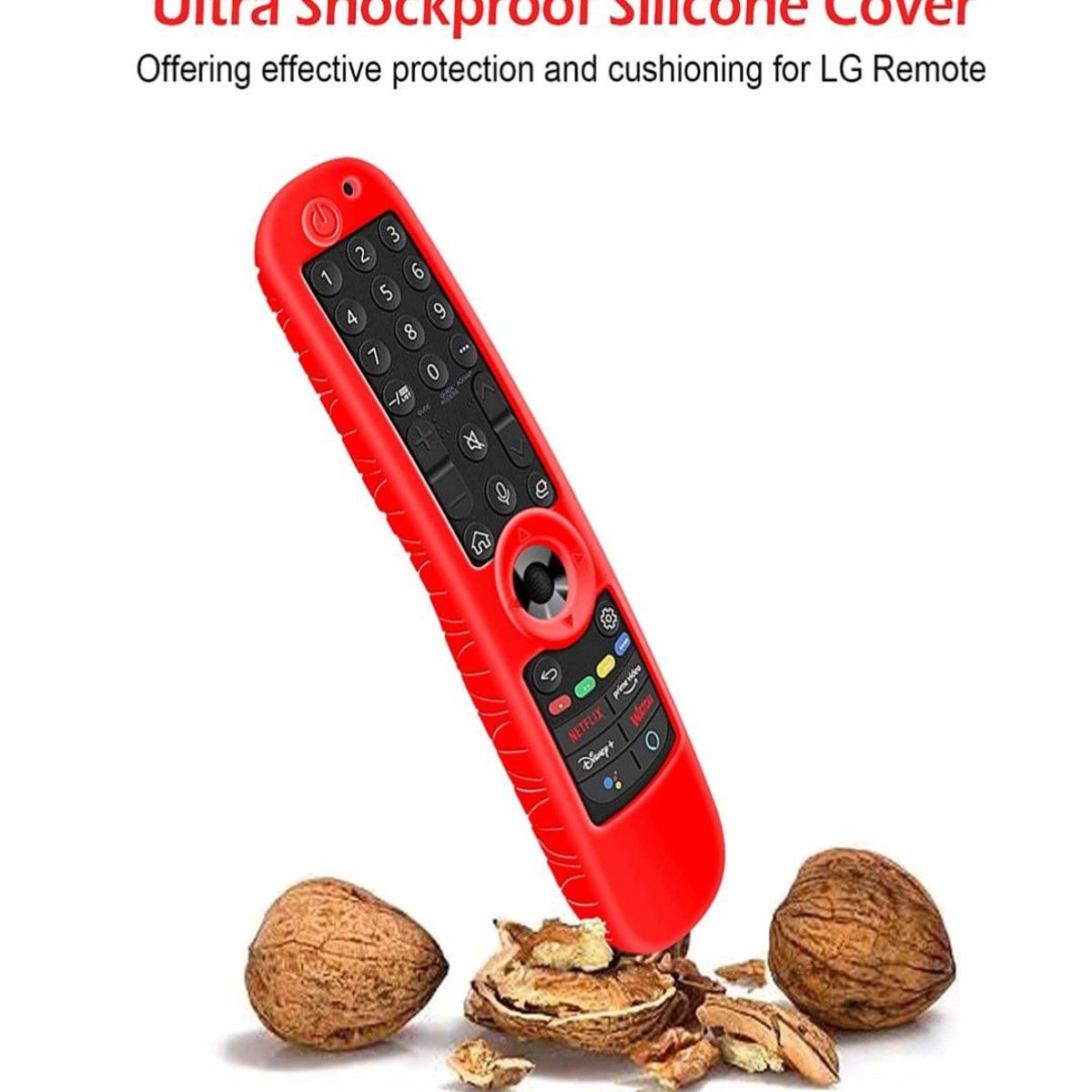 LG - Funda Forro Protector Control Magic LG Nueva Version Rojo