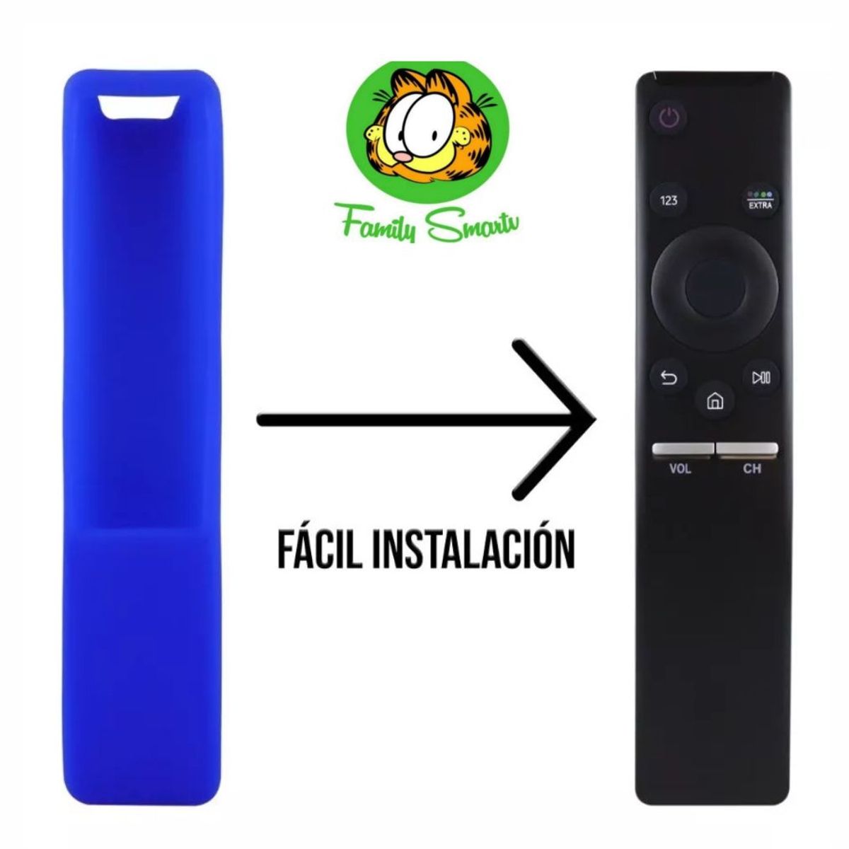 UNIVERSAL - Control  Samsung Curvo 4k Uhd + Funda Azul