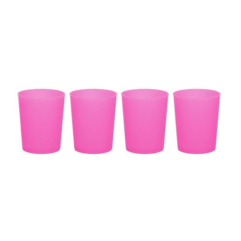 BLUE BOX - Vaso Old Fashioned Pack x 4 - Rosado Neón