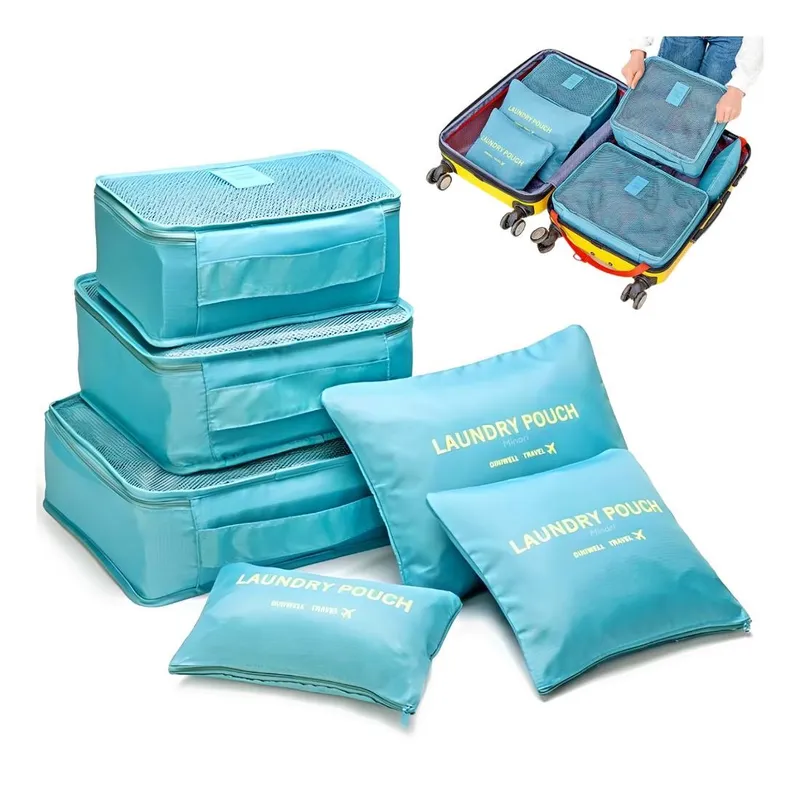 GENERICO - Set Organizadores de Maleta Bolsas Impermeable para Viaje  6PCS