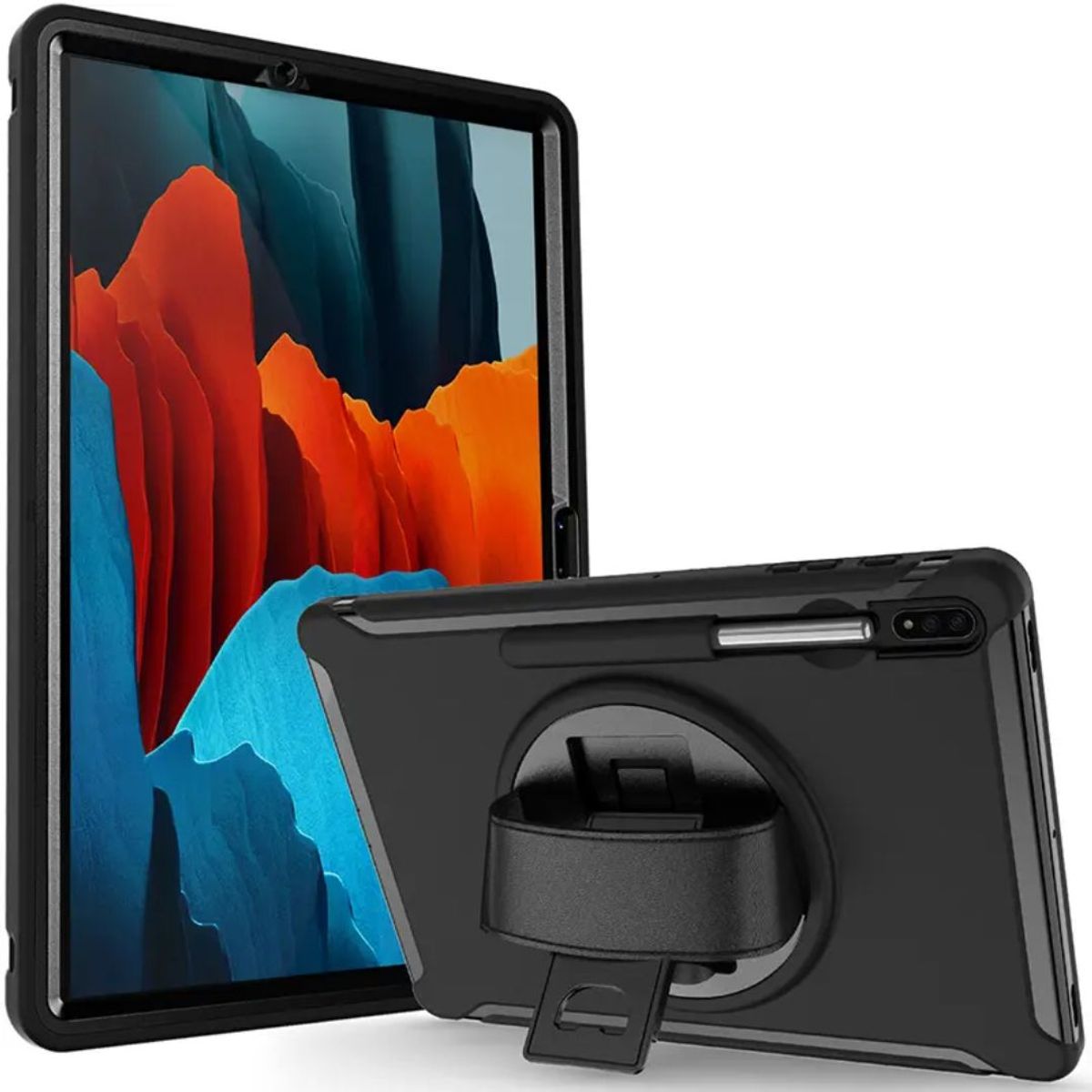 GENERICO - Funda  Armor para Tablet Samsung Tab S7 Plus 12.4" SM-T970 Negro