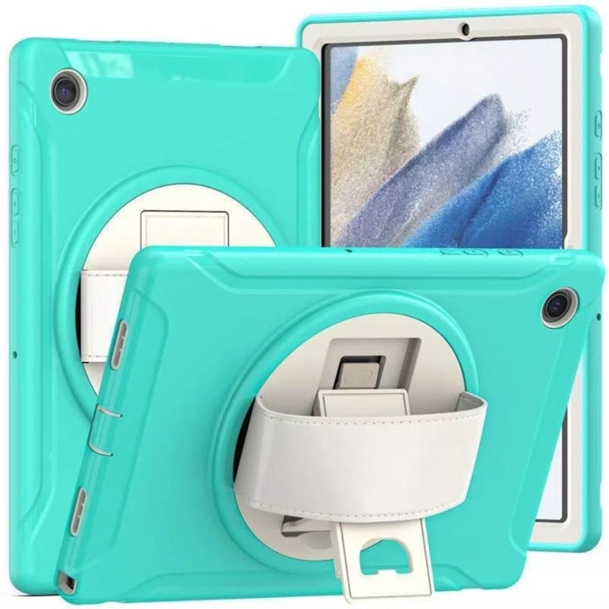 GENERICO - Funda Armor para Tablet Samsung A8 10,5 SM-X200/X205 Verde Agua