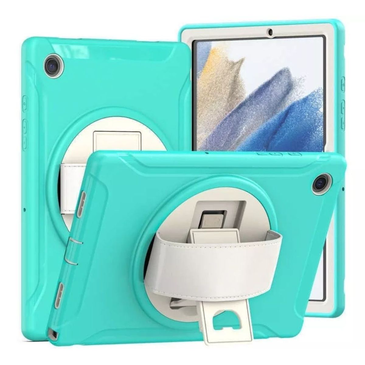 GENERICO - Funda Armor para Tablet Samsung A8 10,5 SM-X200/X205 Verde Agua