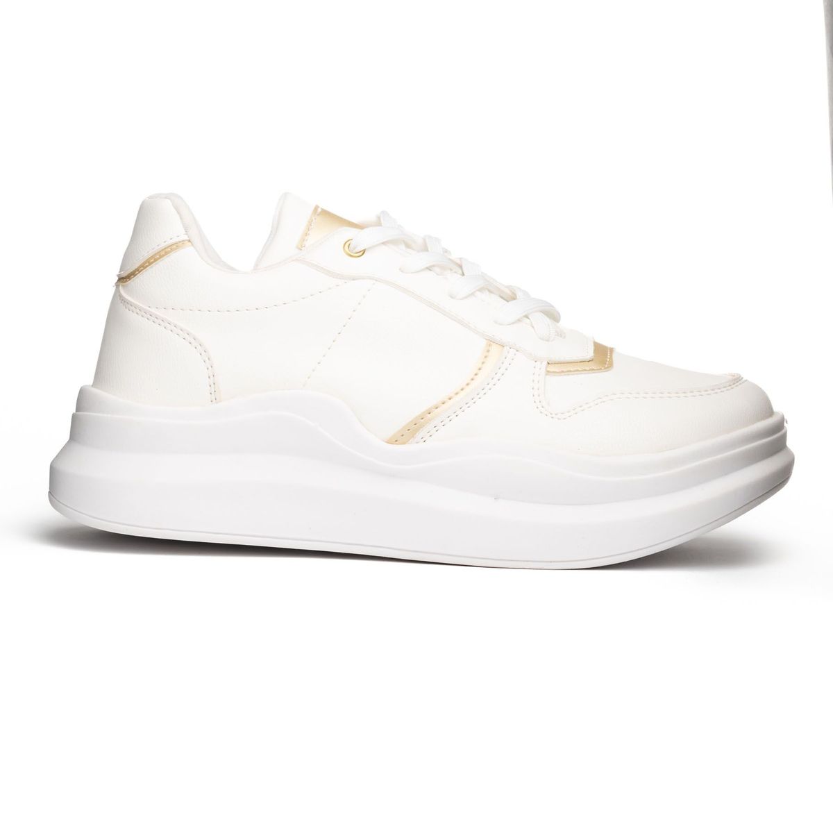 NEBULA - Zapatilla San Blas - Blanco Con Dorado