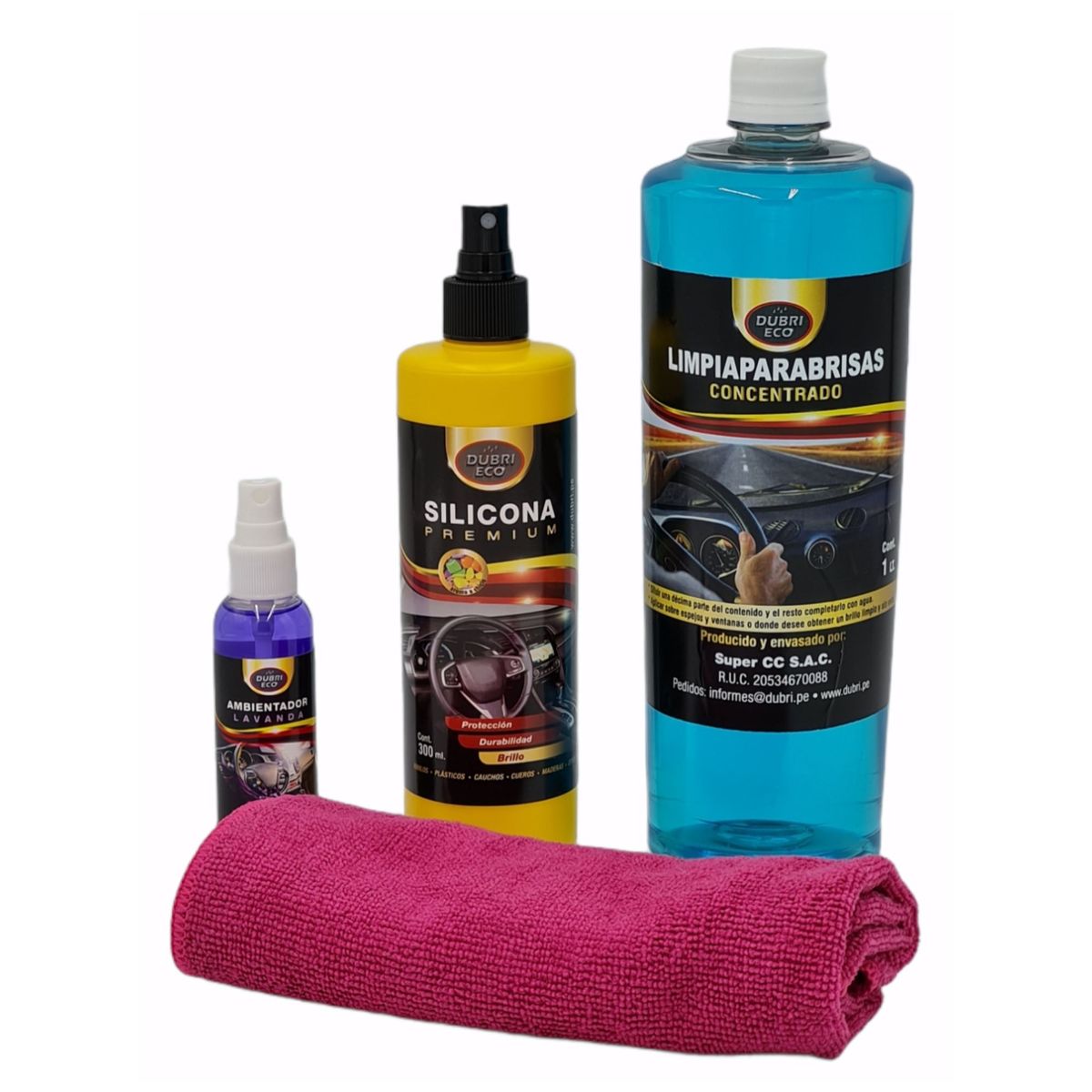 DUBRI ECO - Kit de limpieza básico para automovil