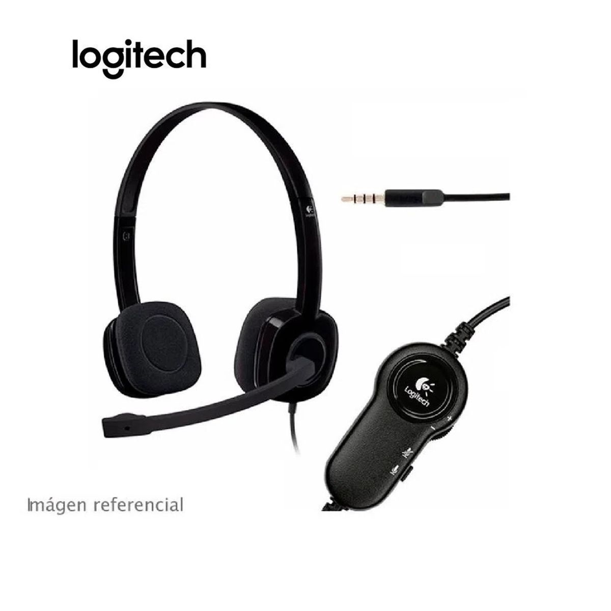 LOGITECH - Audifono Microfono Logitech H151 Para Laptop Call Center