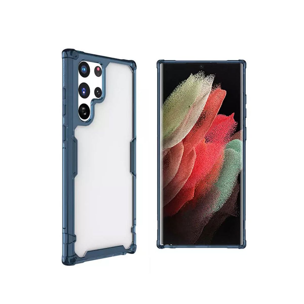 NILLKIN - Case Nillkin Nature Pro TPU Para Samsung S22 Ultra Azul