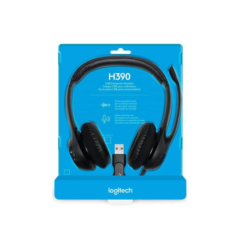 LOGITECH - Audifono Microfono Logitech H390 Usb Cancelacion Ruido Call center