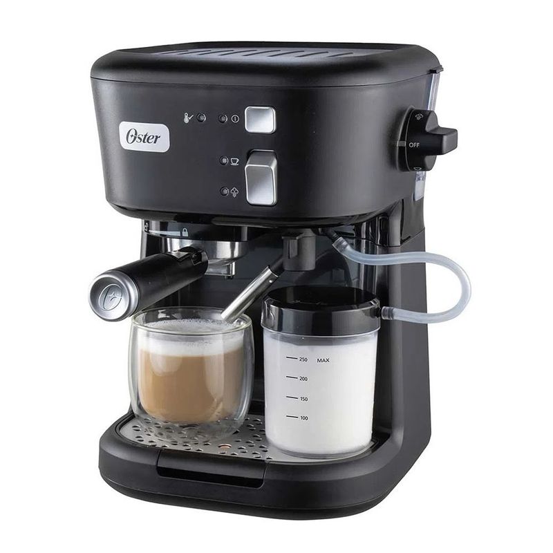 OSTER - Cafetera Oster para Espresso y Capuccino BVSTEM5501B Negro
