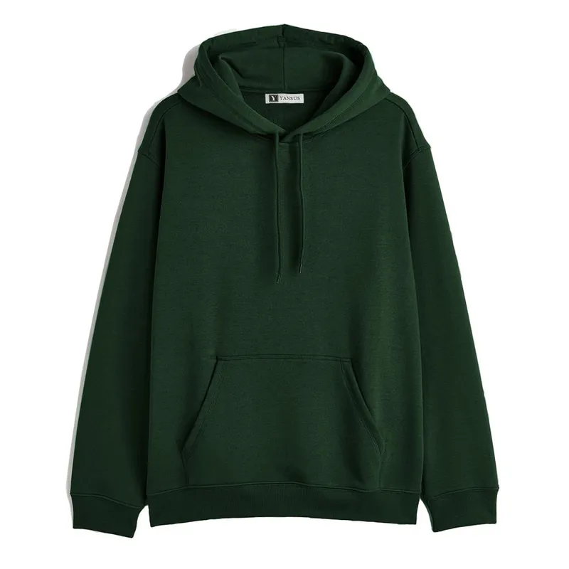 YANSUS - Polera Hombre Yansus Verde Militar Color Entero