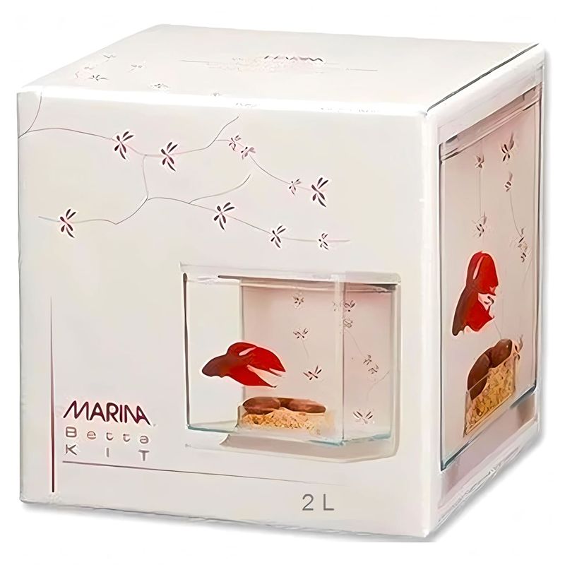 GENERICO - Marina Betta Kit  "Contemporaneo" 2 lt, mas accesorios Hagen