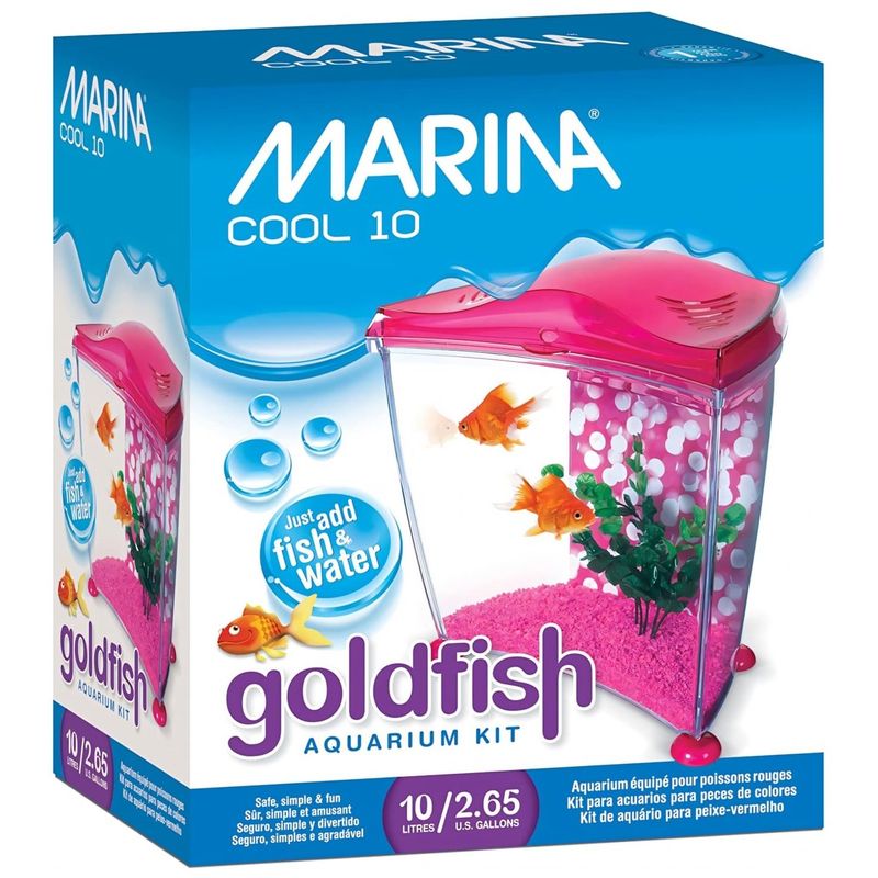 GENERICO - Acuario Marina Cool 10,  Goldfish Kit de 10 lt, azul Hagen