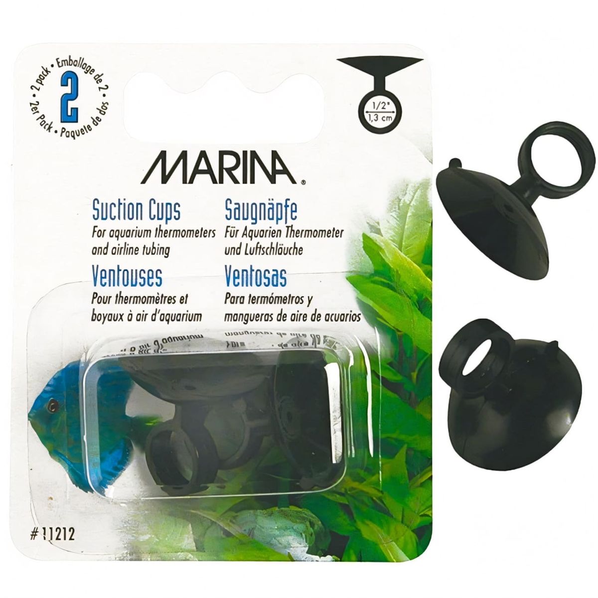 GENERICO - Ventosas para termómetros de vidrio y mangueras 2 unid Hagen