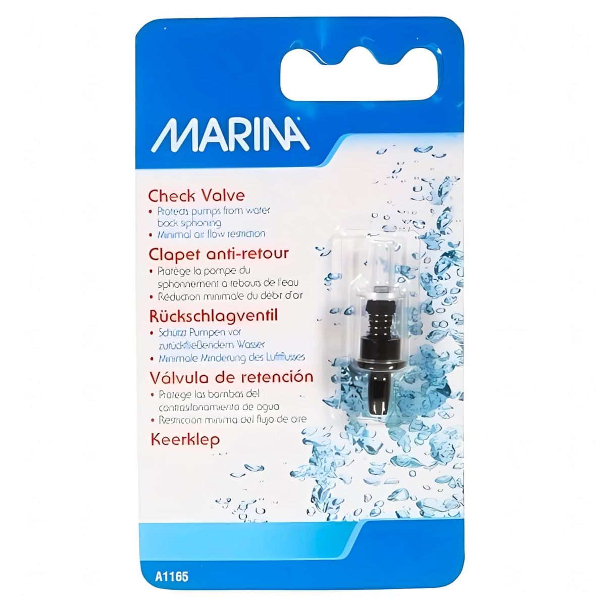 GENERICO - Válvula Check evita el retorno del agua a las bombas de aire Hagen