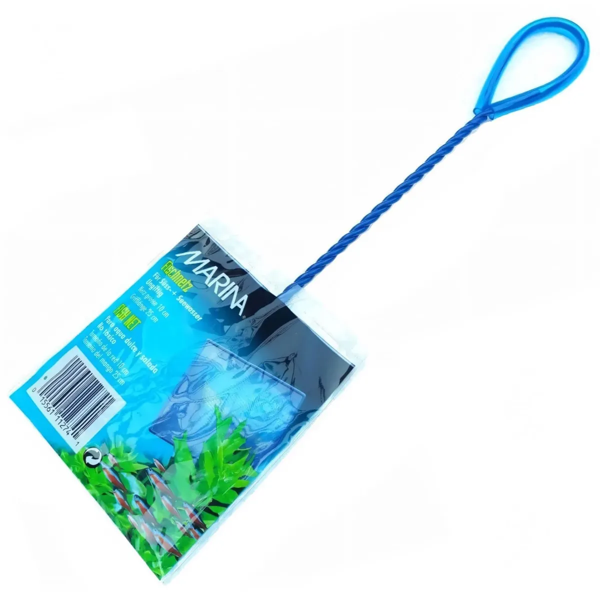 GENERICO - Red de nylon de 10 cm. ( 4" ) - mango de 25 cm.  Hagen