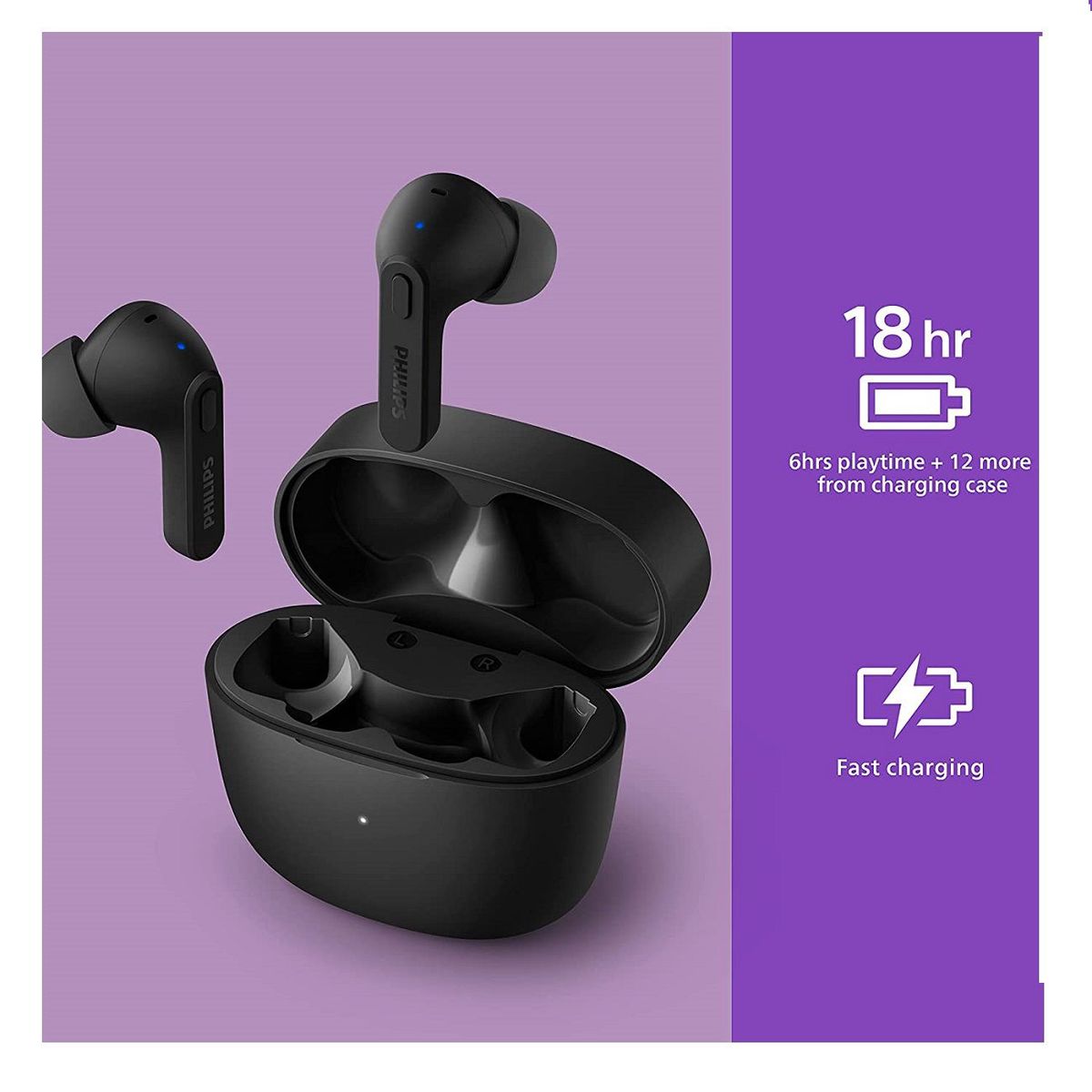 PHILIPS - Audífonos Bluetooth True Wireless Philips TAT2206 Negro