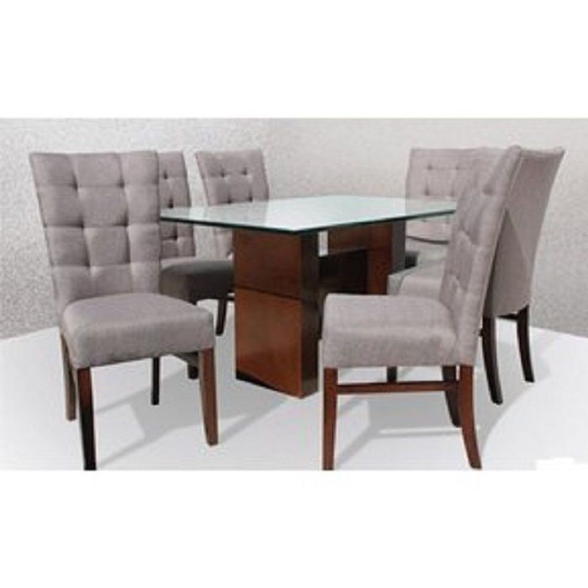 DMUEBLES - Juego De Comedor 6 Sillas Mann Ii. Gris