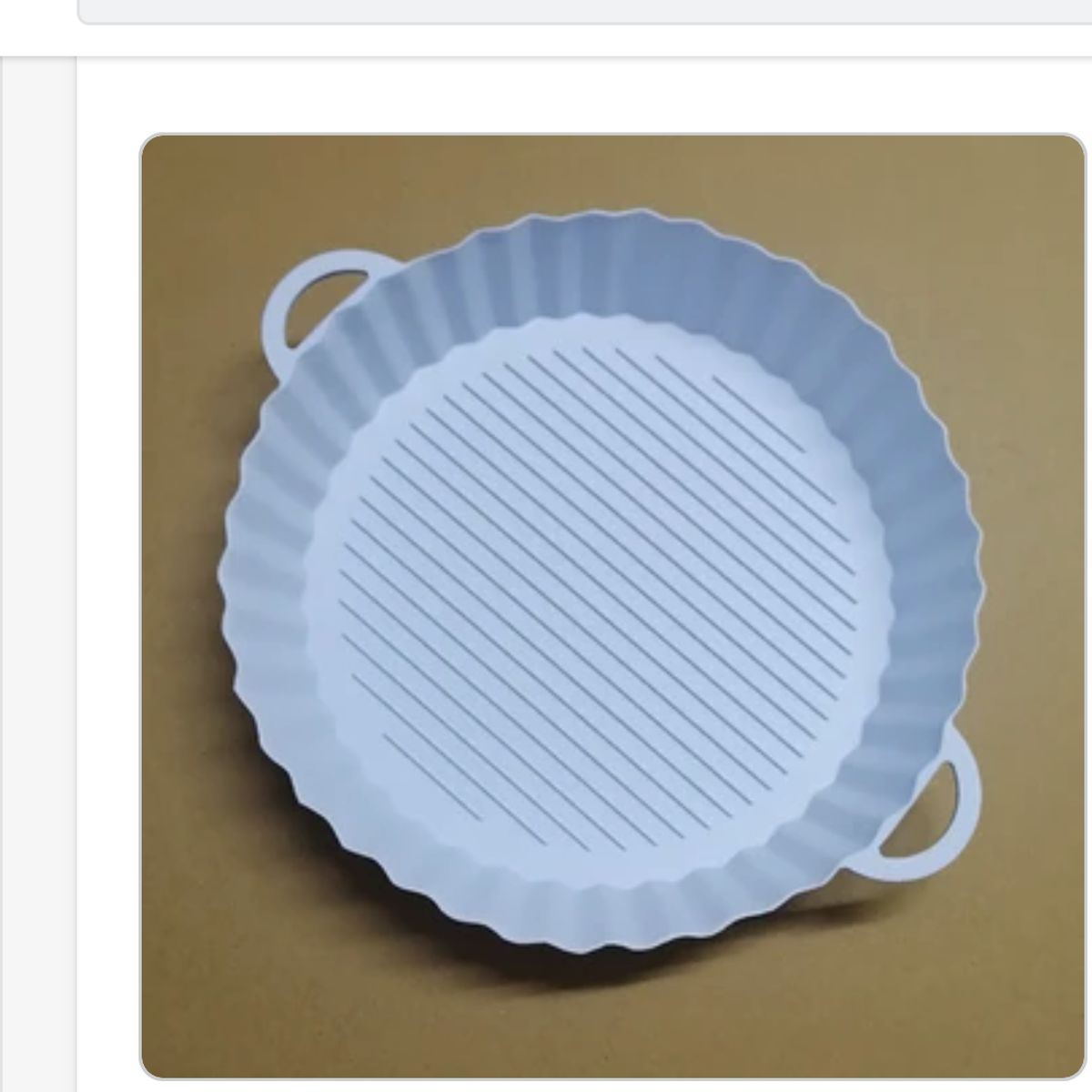 AURELA - Pack de 2 Bandejas de Silicona para Freidora de Aire