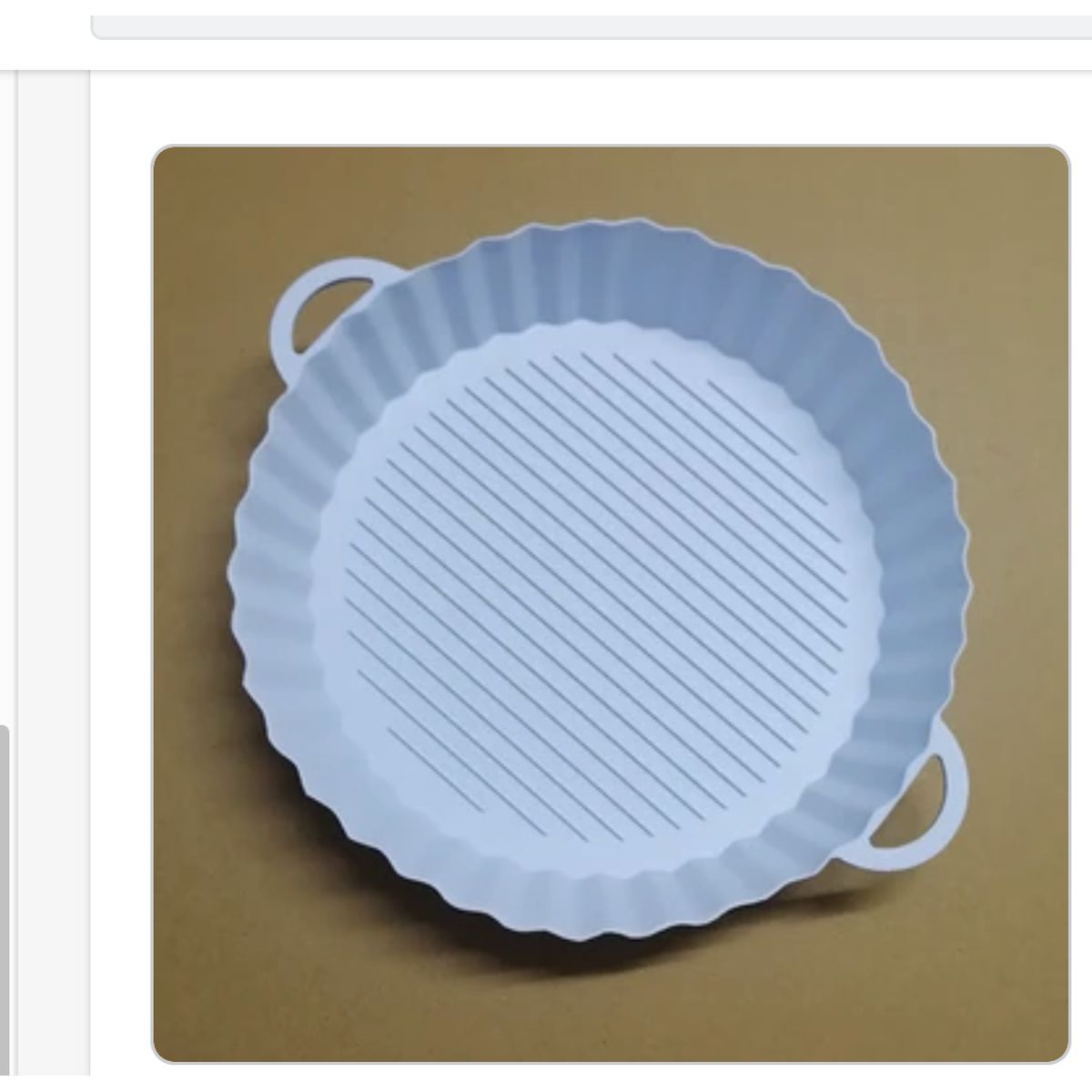 AURELA - Pack de 2 Bandejas de Silicona para Freidora de Aire