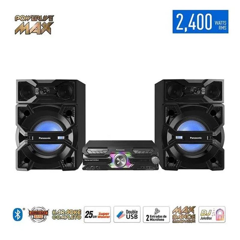 PANASONIC - Mini Componente Bluetooth 2400W RMS SC-MAX3600