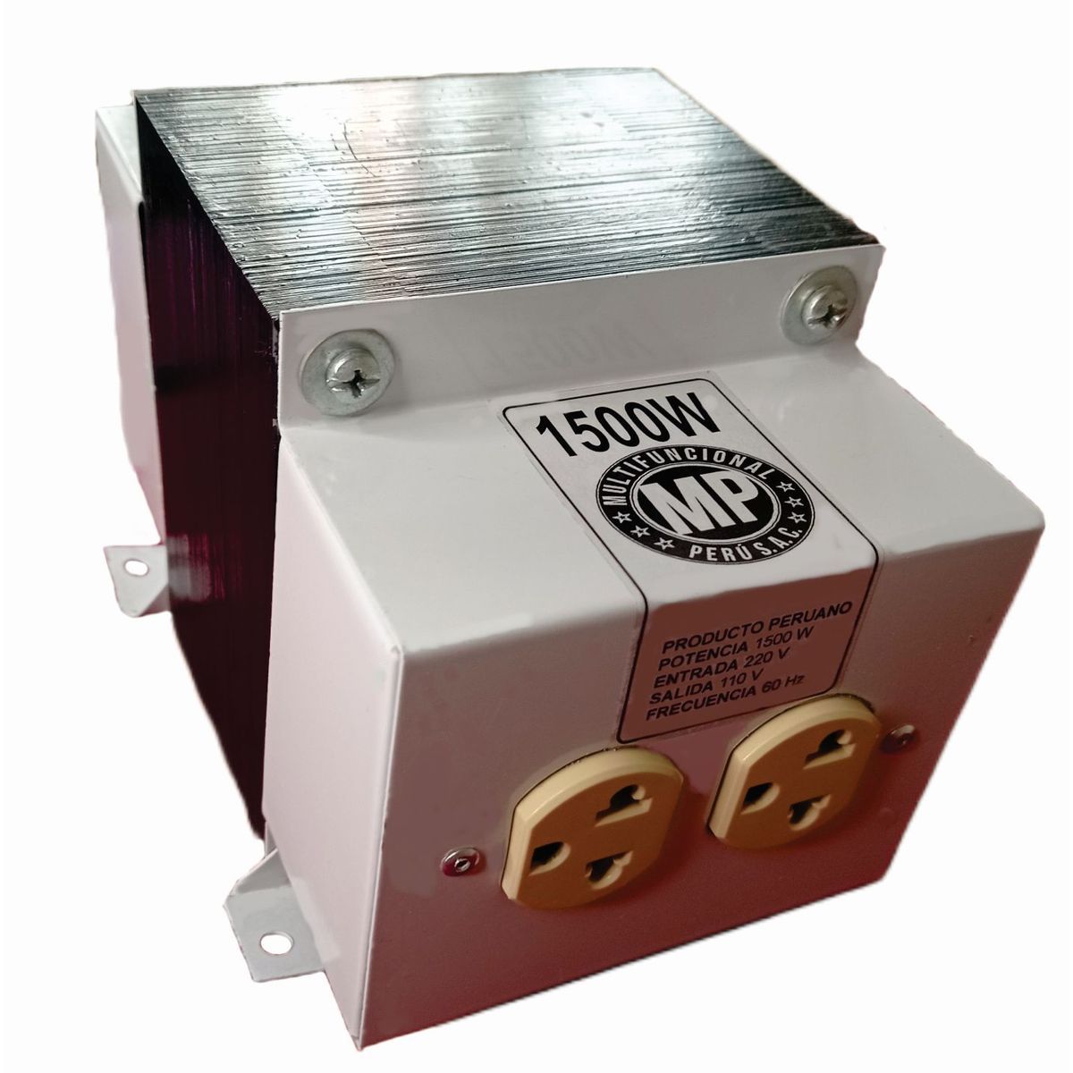 GENERICO - Transformador de energía de 1500 watts de potencia, de 220 a 110v