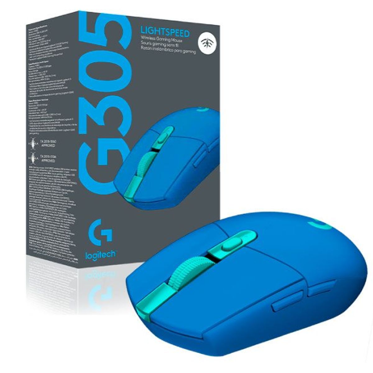 LOGITECH - Mouse Gamer Logitech G305 Wireless Lightspeed Gaming Azul Blue