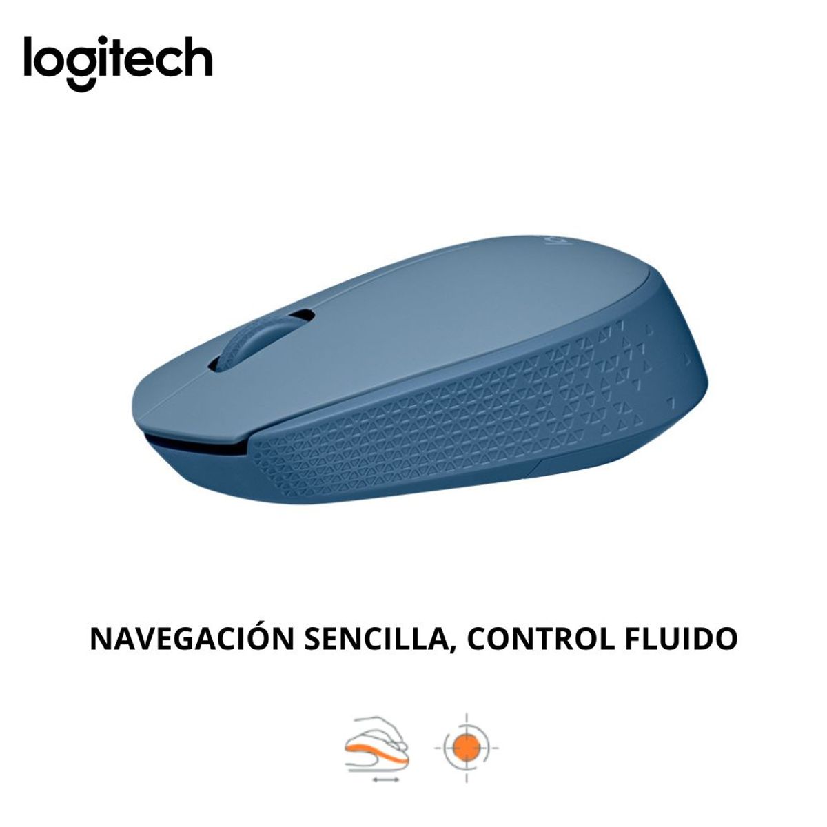 LOGITECH - Mouse Inalámbrico Logitech M170 Blue Gray