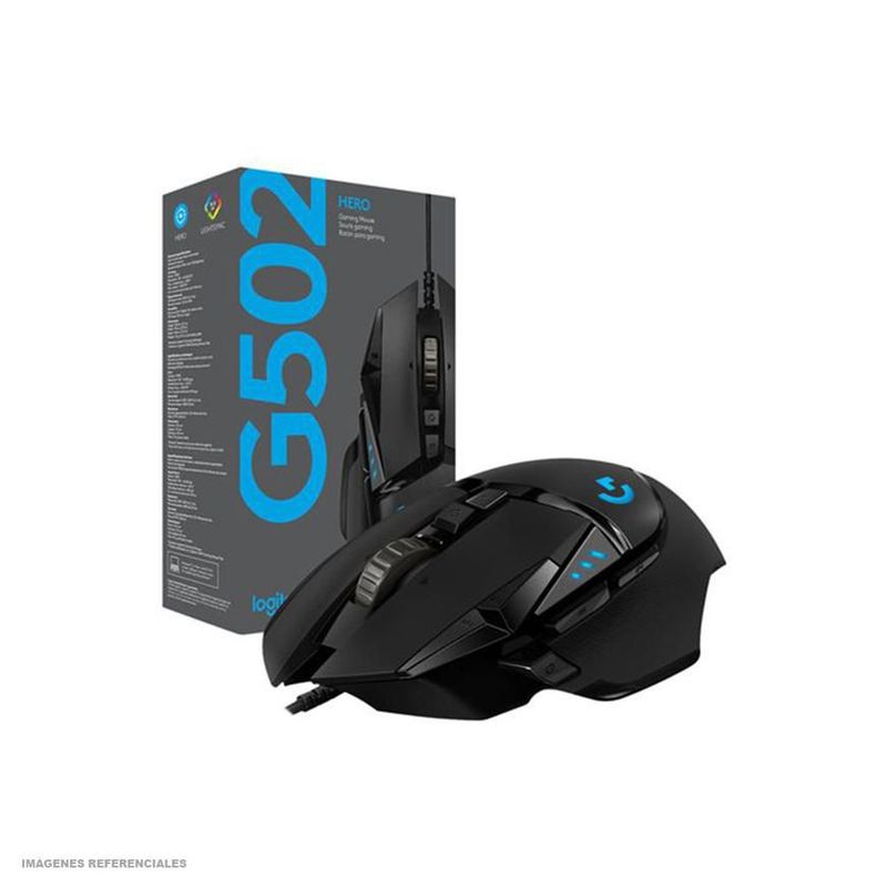 LOGITECH - Mouse Gamer Logitech G502 Hero Usb Rgb Lightsync Gaming