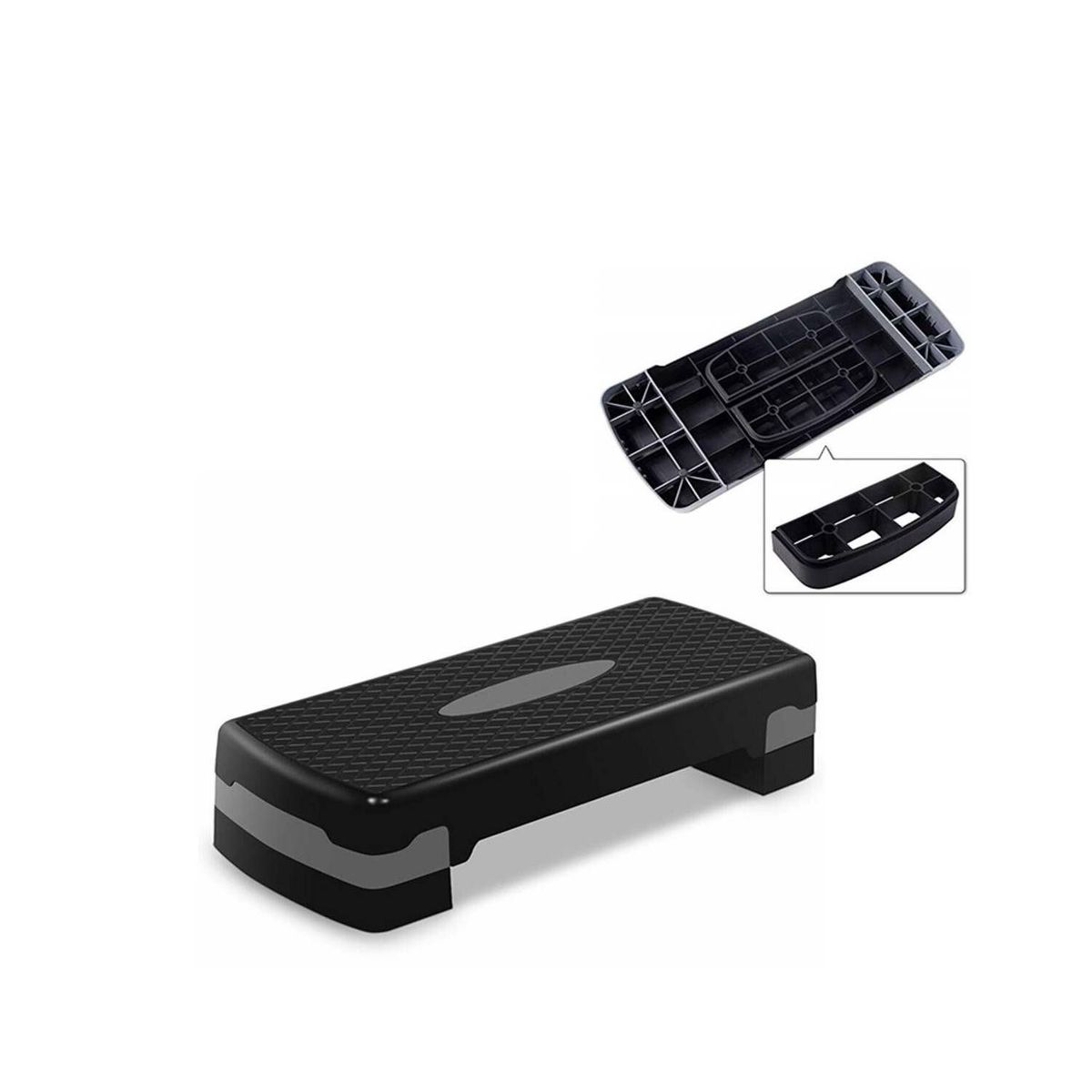 BODY FLEX - Step Aeróbico Escalador Antideslizante 2 Niveles.