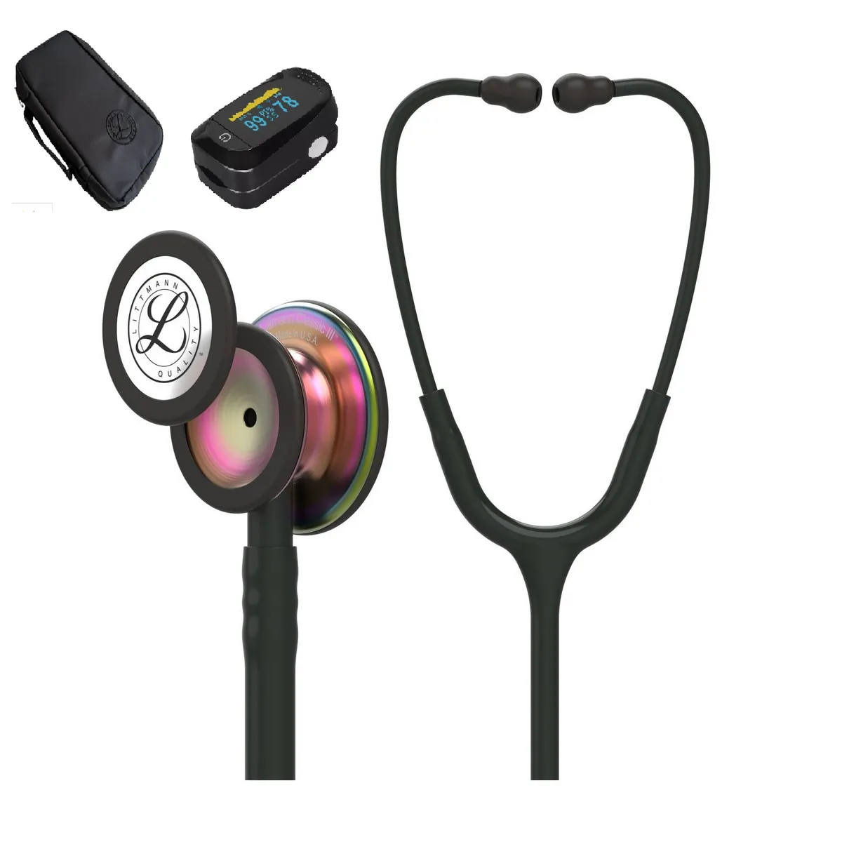 3M - Estetoscopio Littmann Classic III arcoíris + ESTUCHE