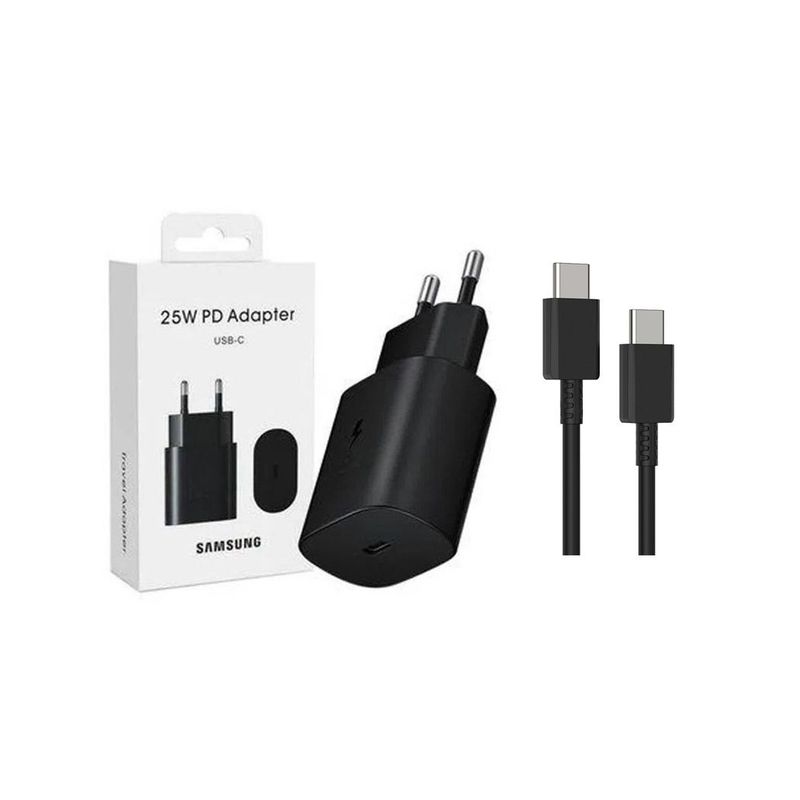 SAMSUNG - Adaptador de Pared Samsung 25W  Cable Tipo C a C Original