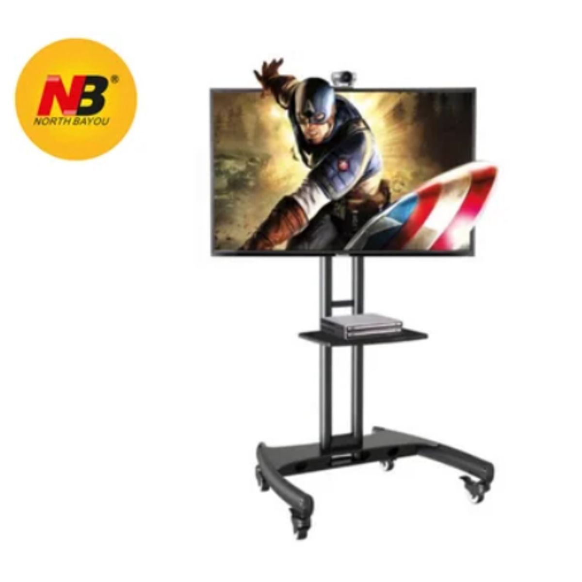 NB NORTH BAYOU - Rack Pedestal AVA 1800 – Soporte Móvil TV de 55” a 90”