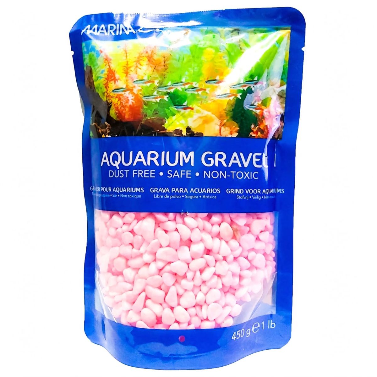 GENERICO - Grava decorativa Marina, color rosado x 1 lb.,  Hagen