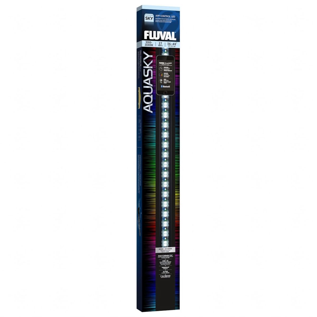 GENERICO - Iluminacion Acuarios Fluval Aquasky Led Bluetooth 91-122 Cm