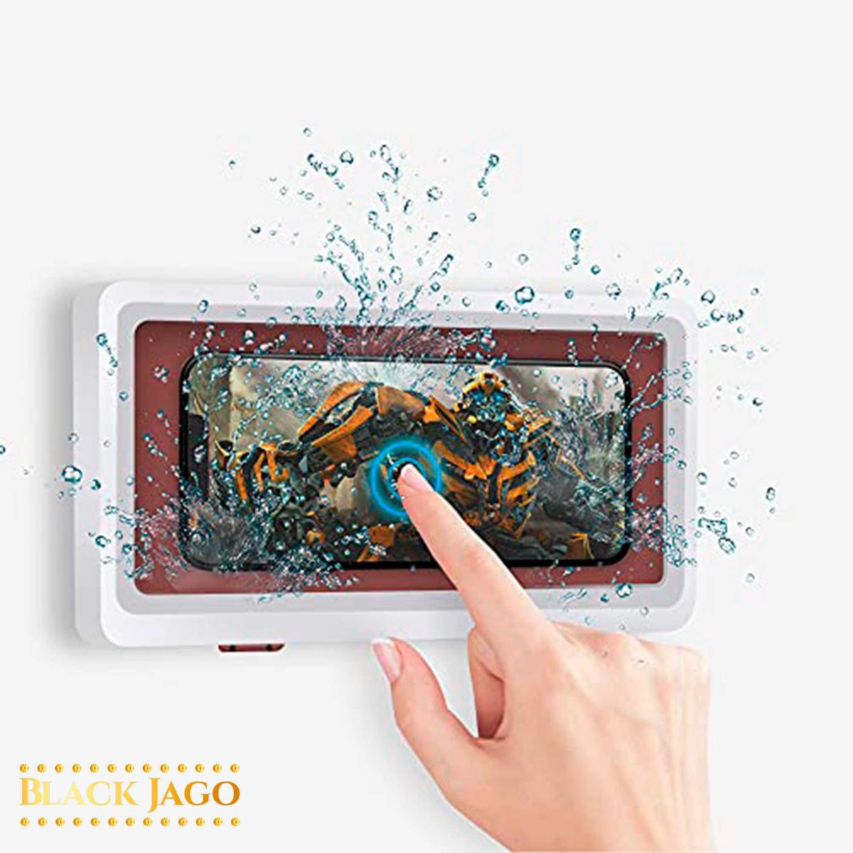 GENERICO - Case impermeable Pack x2 tactil de ducha para celular giro rotación