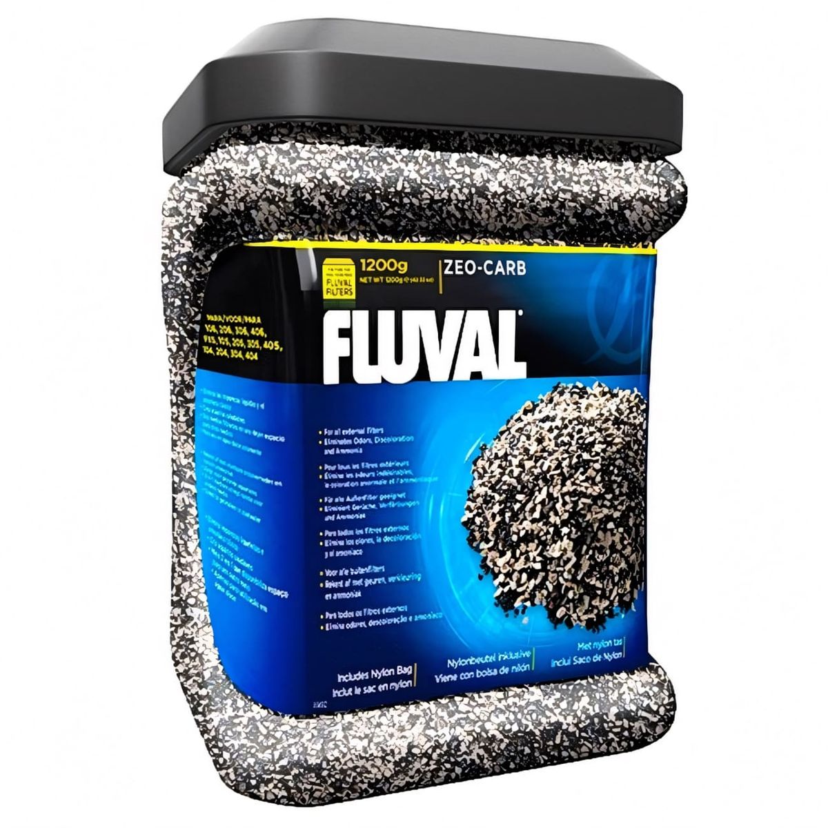 GENERICO - Carbón activado y antiamoniaco Fluval x 1,200 gr. Hagen