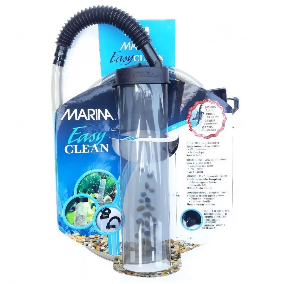 GENERICO - Aspirador mediano Sifon de gravas de acuario 25 cm - Hagen