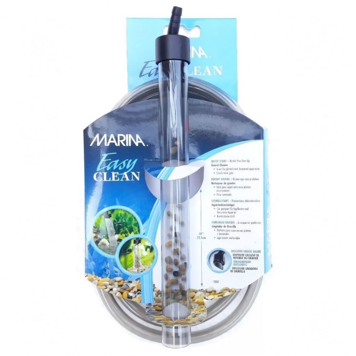 GENERICO - Aspirador pequeño Sifon de gravas de acuario 25 cm -  Hagen